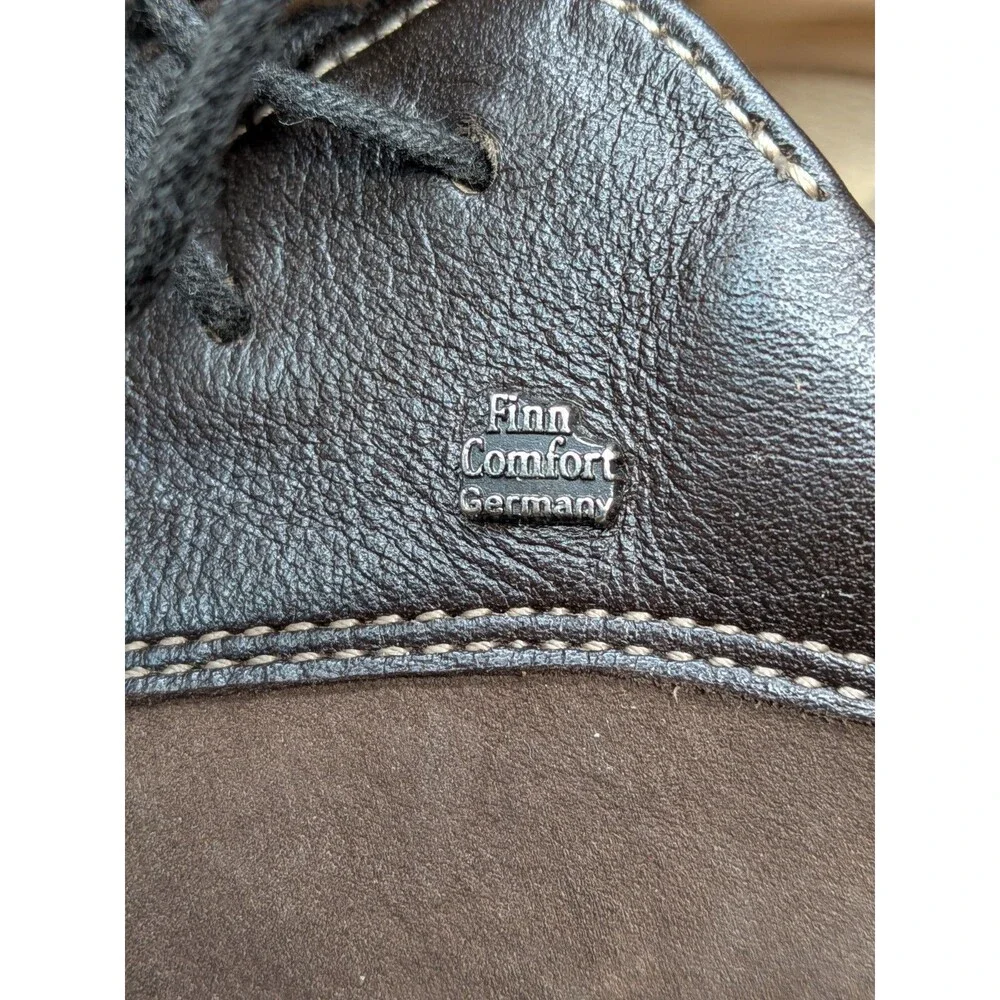 Finn Comfort Germany Brown Leather Nubuck Comfort Shoes Mens EU 41 (US 8)
